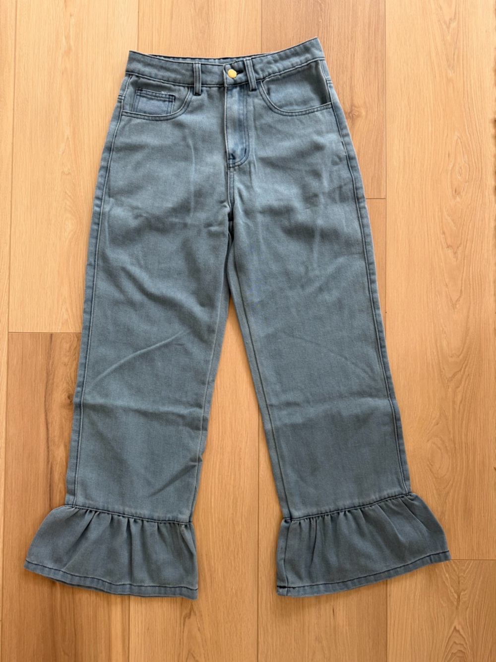 Women's Flared Hem Jeans - Slate Gray